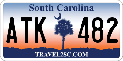 SC license plate ATK482