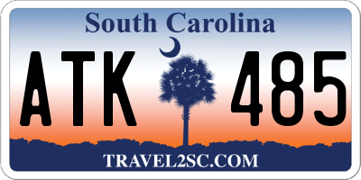 SC license plate ATK485