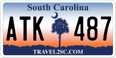 SC license plate ATK487