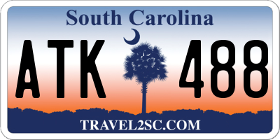 SC license plate ATK488