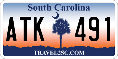 SC license plate ATK491