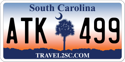 SC license plate ATK499
