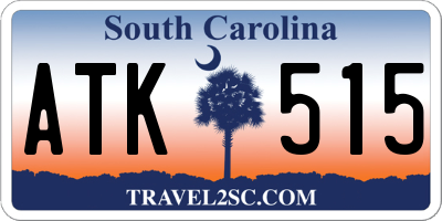 SC license plate ATK515