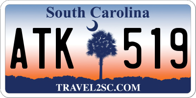 SC license plate ATK519