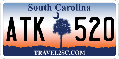 SC license plate ATK520