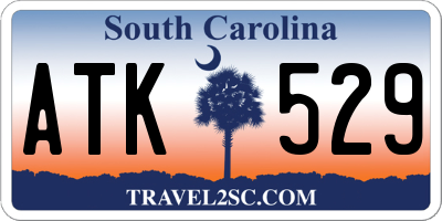 SC license plate ATK529