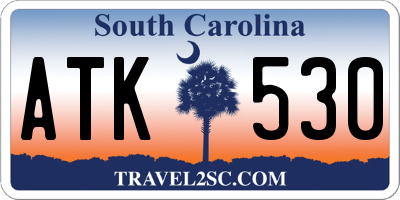 SC license plate ATK530