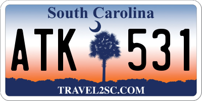 SC license plate ATK531
