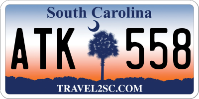SC license plate ATK558