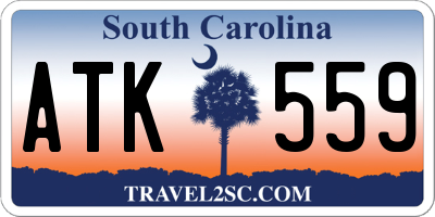 SC license plate ATK559