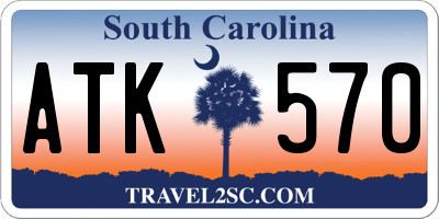 SC license plate ATK570