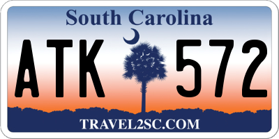 SC license plate ATK572