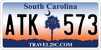 SC license plate ATK573