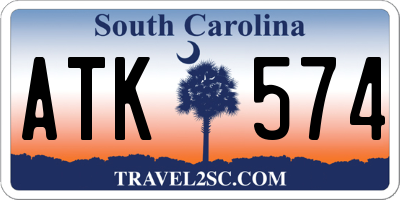 SC license plate ATK574