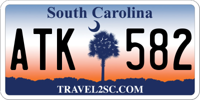 SC license plate ATK582