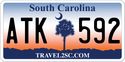 SC license plate ATK592