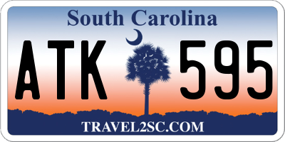 SC license plate ATK595