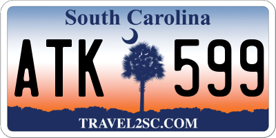 SC license plate ATK599
