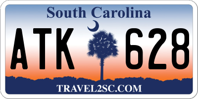 SC license plate ATK628
