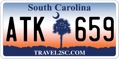 SC license plate ATK659