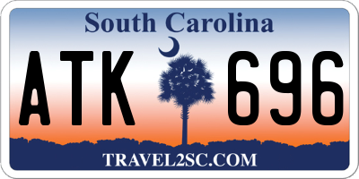 SC license plate ATK696