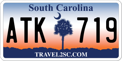 SC license plate ATK719