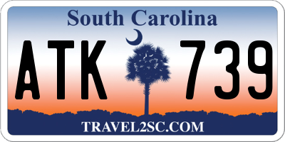 SC license plate ATK739