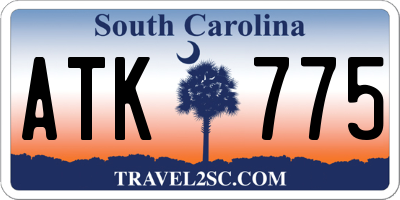 SC license plate ATK775