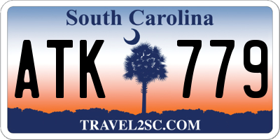SC license plate ATK779