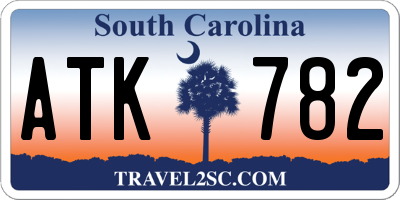 SC license plate ATK782
