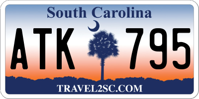 SC license plate ATK795