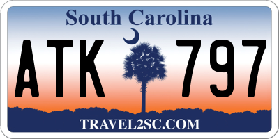 SC license plate ATK797