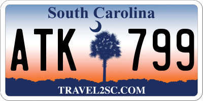 SC license plate ATK799