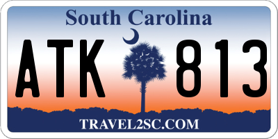 SC license plate ATK813
