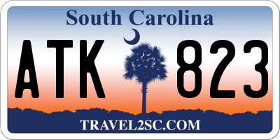 SC license plate ATK823