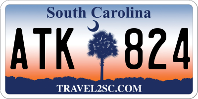 SC license plate ATK824