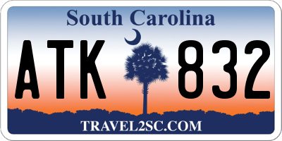 SC license plate ATK832