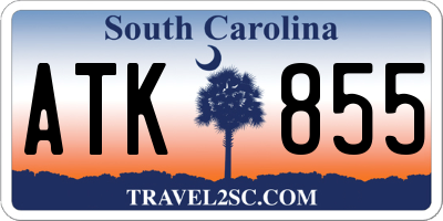 SC license plate ATK855
