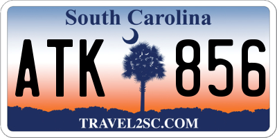 SC license plate ATK856