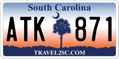 SC license plate ATK871