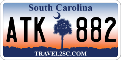 SC license plate ATK882