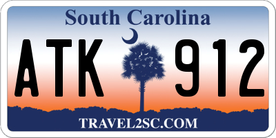SC license plate ATK912