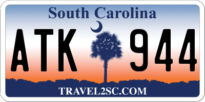 SC license plate ATK944