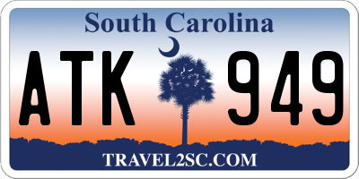 SC license plate ATK949
