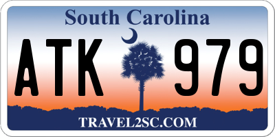 SC license plate ATK979