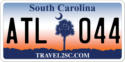 SC license plate ATL044