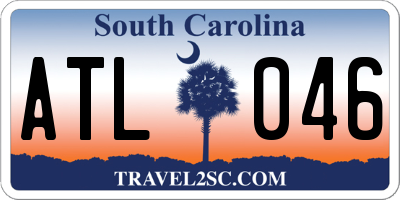 SC license plate ATL046