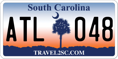 SC license plate ATL048