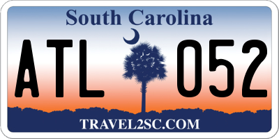 SC license plate ATL052