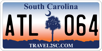 SC license plate ATL064
